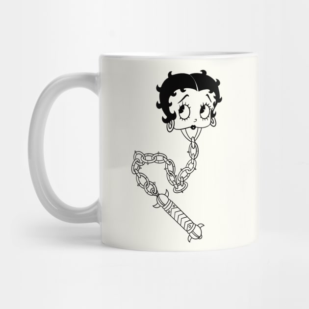 Betty Boom by Grip Grand Betty Boop Tattoo American Traditional Style Mace by Grip Grand